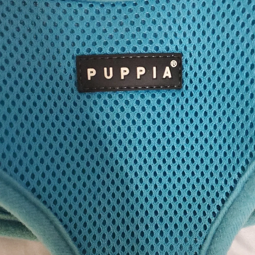 Puppia Aqua and Navy Dog Harness Set